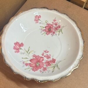 Floral Scalloped Edge Bowl